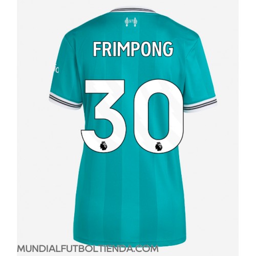 Camiseta Liverpool Jeremie Frimpong #30 Tercera Equipación Replica 2025-26 para mujer mangas cortas